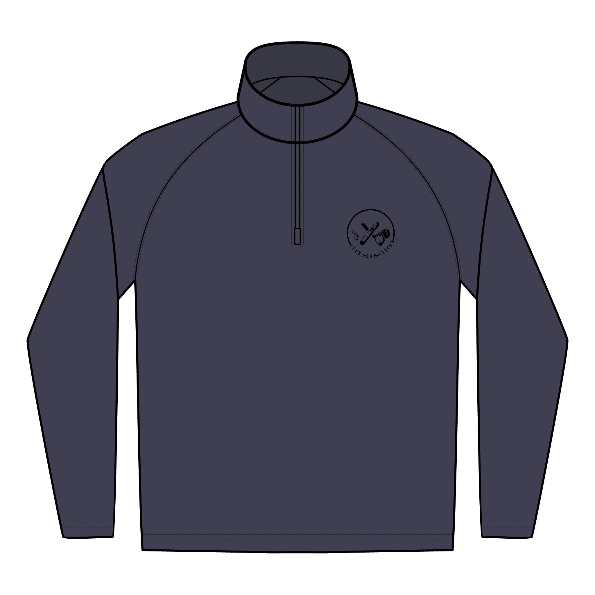 Quarter-Zip Embroidered  Pullover