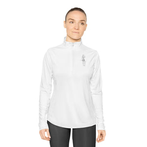 Female Golfer Ladies Quarter-Zip Pullover