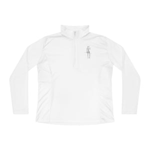 Female Golfer Ladies Quarter-Zip Pullover