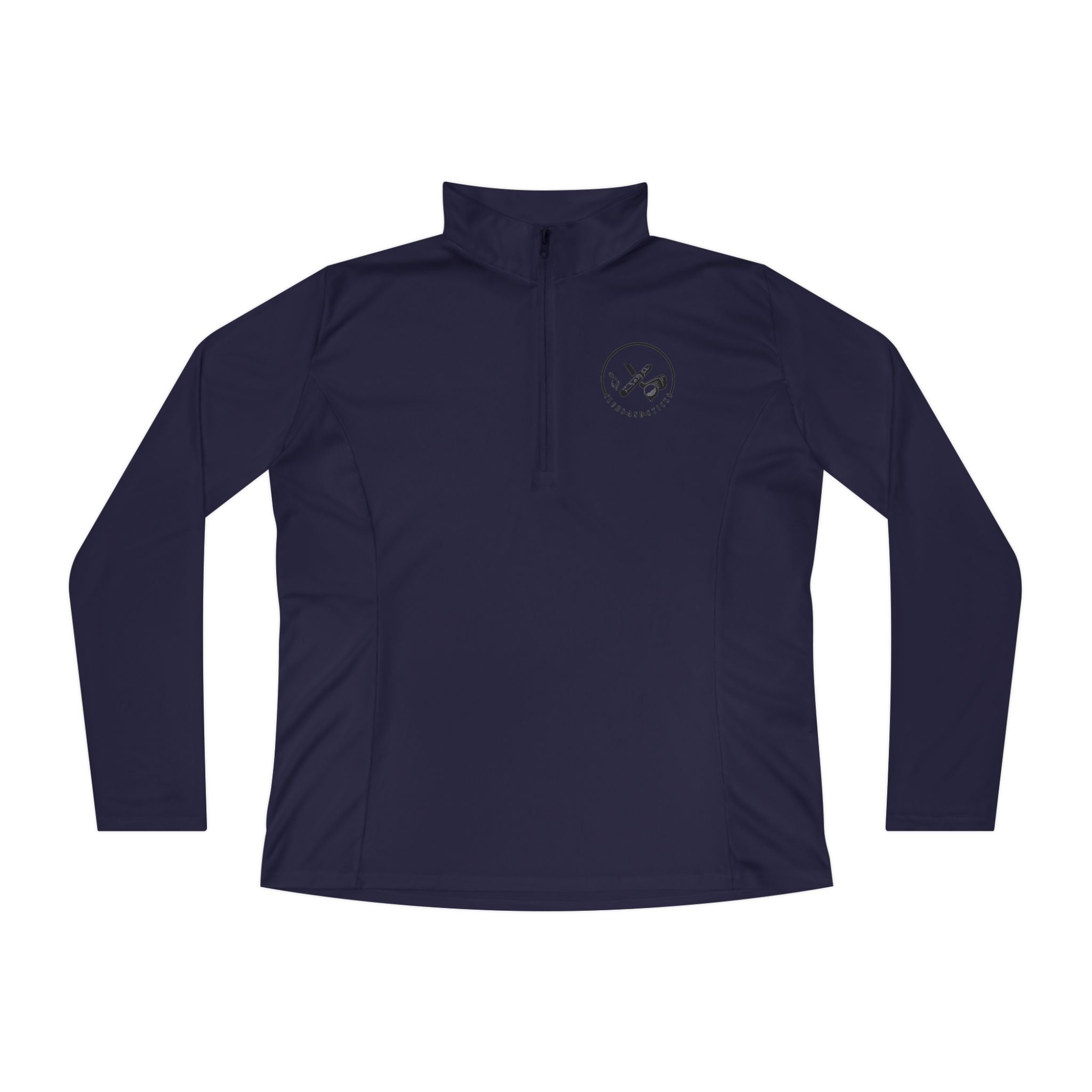 Clubs and Sticks Ladies Quarter-Zip Pullover