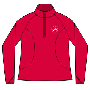 Clubs & Sticks Women’s Quarter-Zip Pullover – Sporty, Stylish & Versatile Activewear
