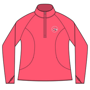 Clubs & Sticks Women’s Quarter-Zip Pullover – Sporty, Stylish & Versatile Activewear