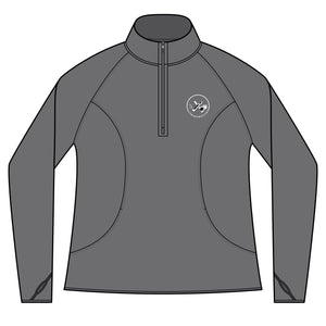 Clubs & Sticks Women’s Quarter-Zip Pullover – Sporty, Stylish & Versatile Activewear
