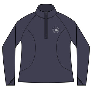 Clubs & Sticks Women’s Quarter-Zip Pullover – Sporty, Stylish & Versatile Activewear
