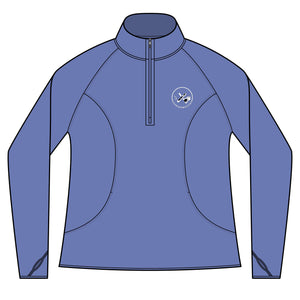Clubs & Sticks Women’s Quarter-Zip Pullover – Sporty, Stylish & Versatile Activewear