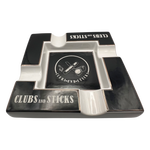 Clubs and Sticks Ceramic Cigar Ashtray - Wholesale