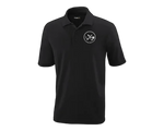 Clubs and Sticks Black Performance Polo