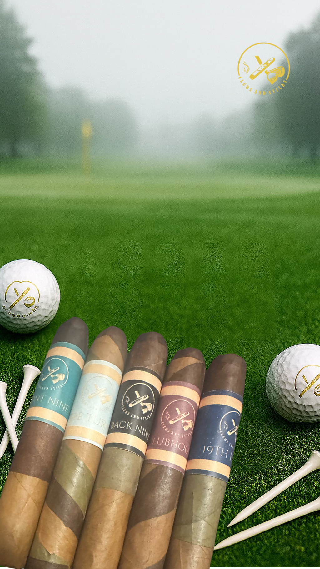Ultimate Cigar Golf Round Pack! PREMIUM Multi-Rapped Nicaraguan Cigars