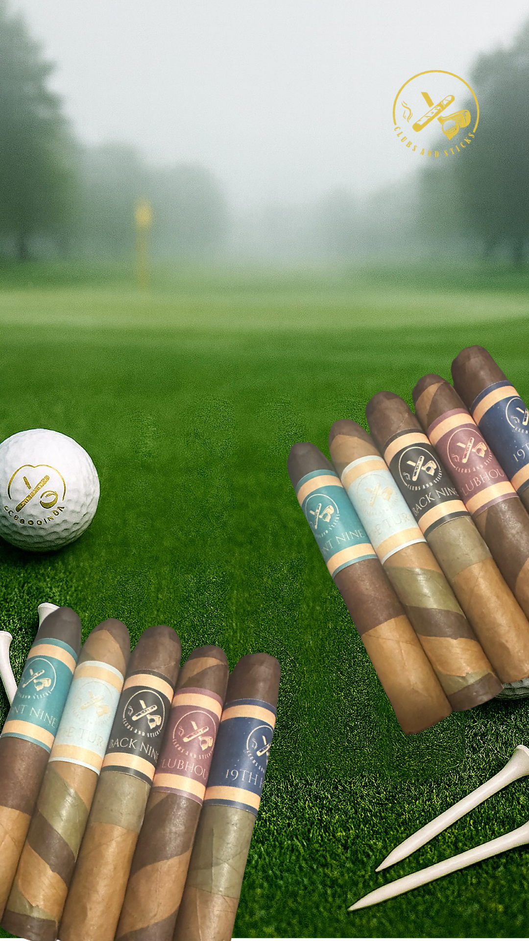 Ultimate Cigar Golf Round Pack! PREMIUM Multi-Rapped Nicaraguan Cigars