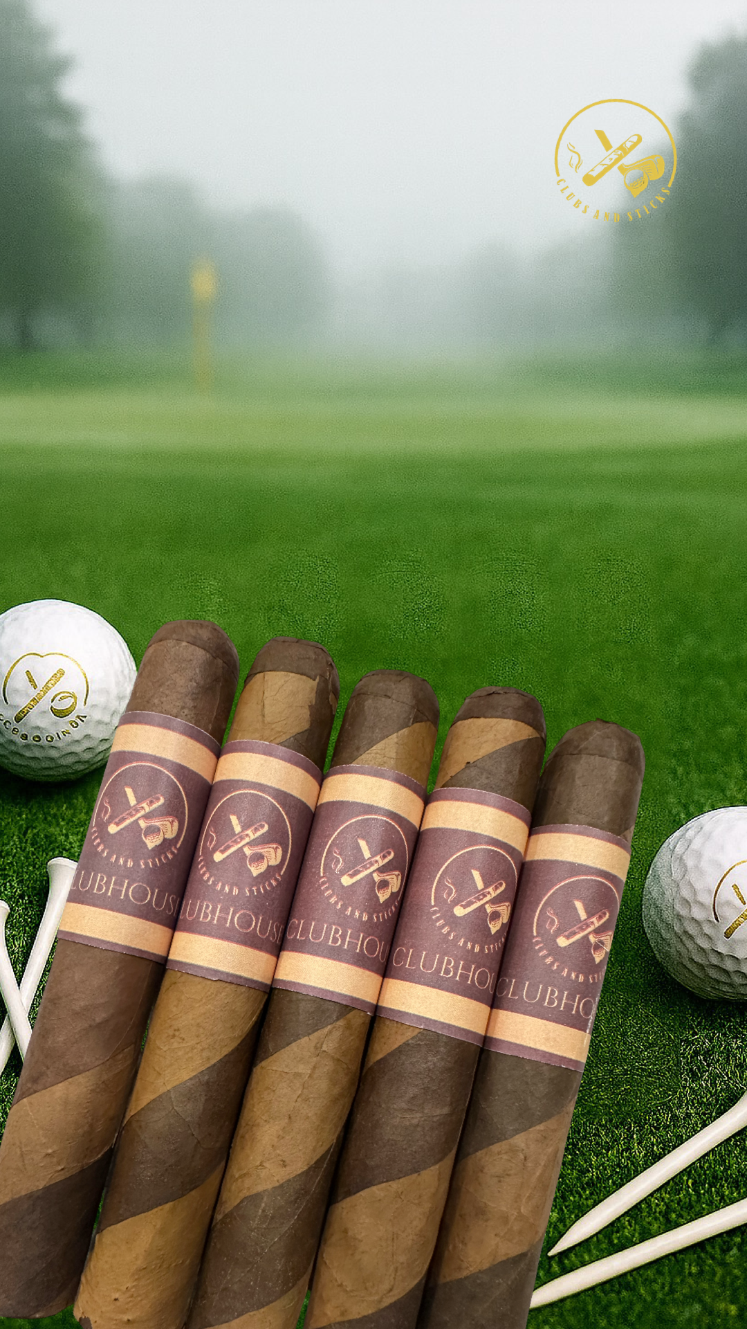 The ClubHouse! 6 X 60 Doble Capa Barberpole Cigar