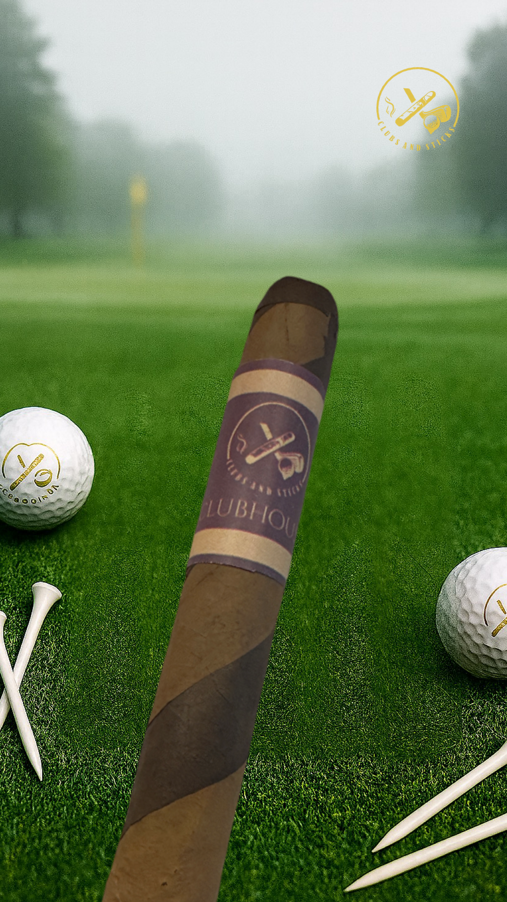 The ClubHouse! 6 X 60 Doble Capa Barberpole Cigar
