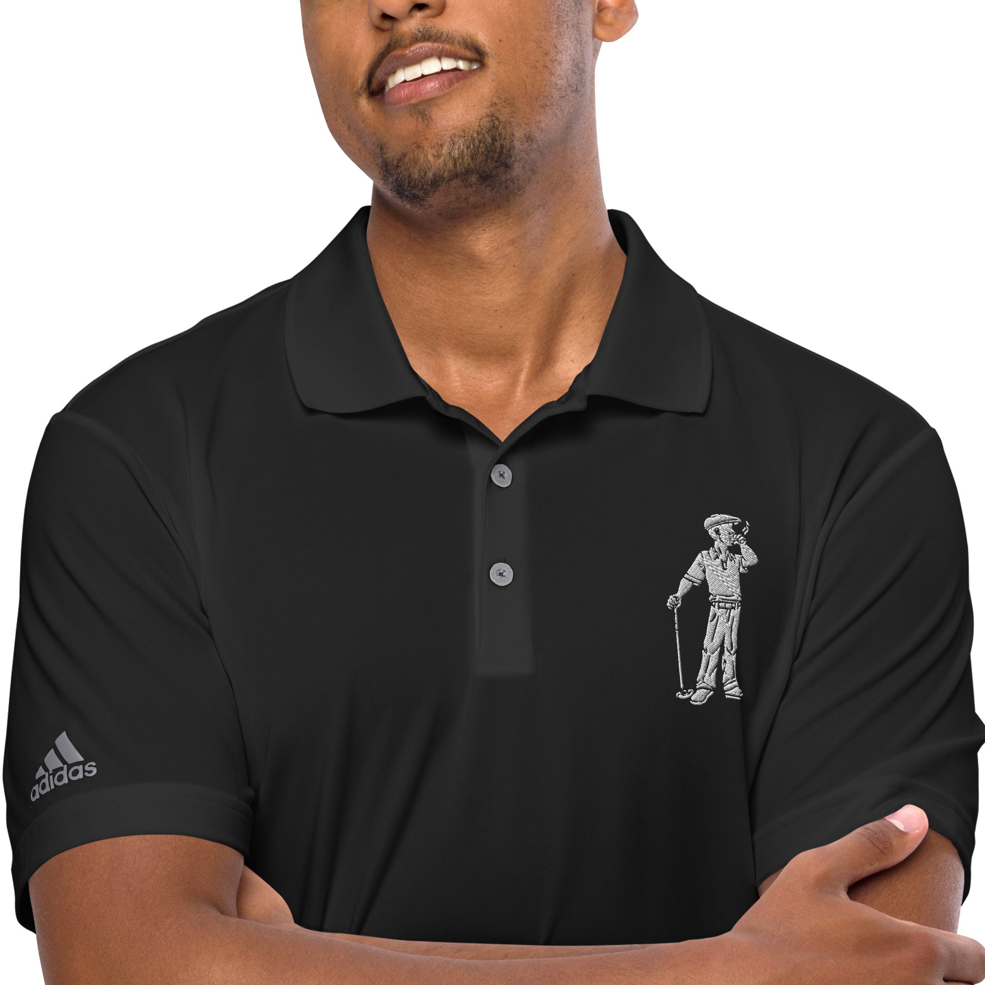adidas Cigar Golfer performance polo shirt