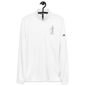 Adidas Quarter zip Embroidered Cigar Golfer pullover