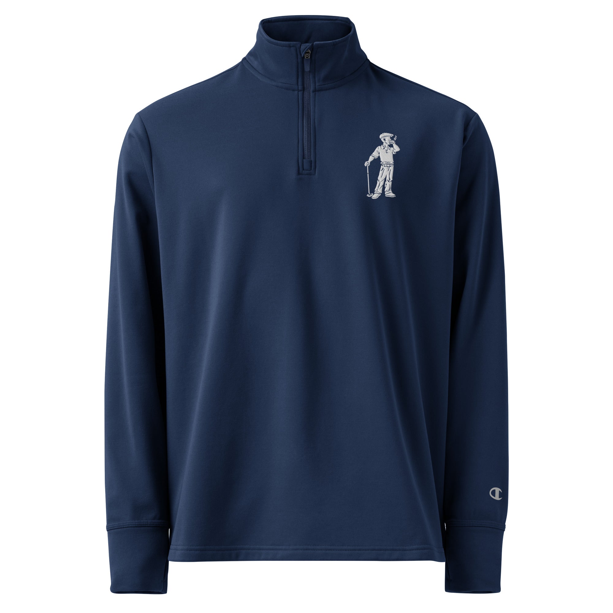 Clubs and Sticks Embroidered Champion Quarter zip pullover