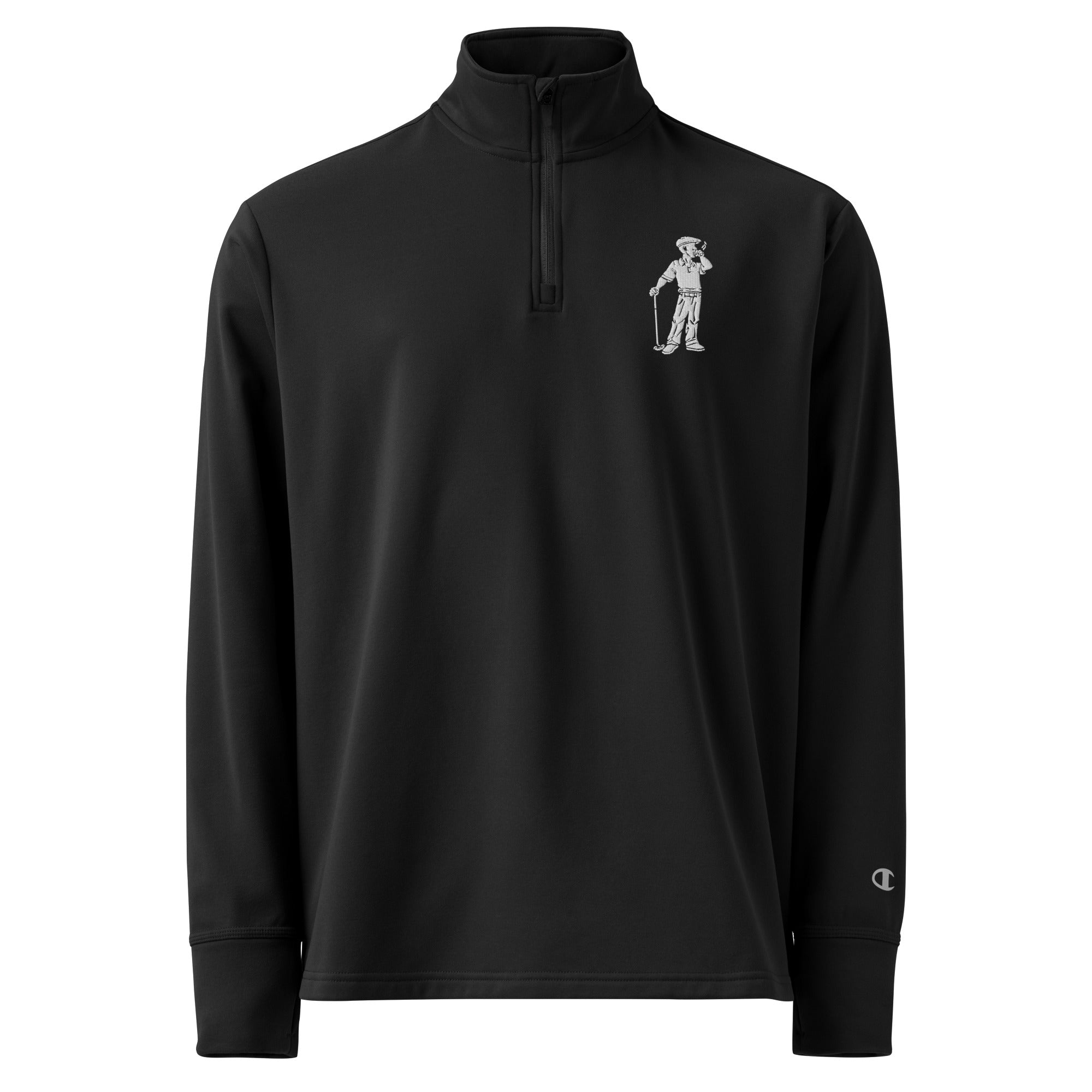 Clubs and Sticks Embroidered Champion Quarter zip pullover