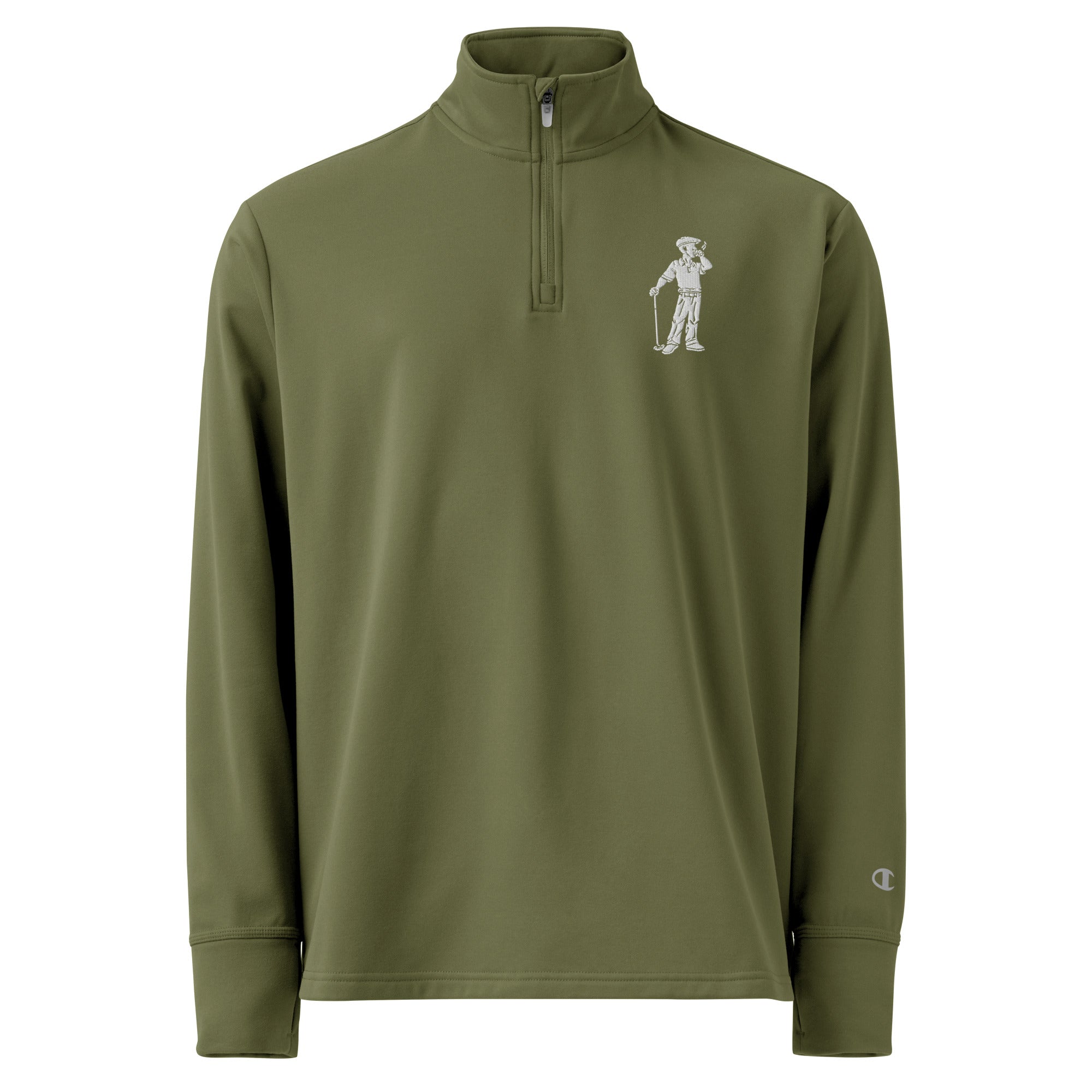 Clubs and Sticks Embroidered Champion Quarter zip pullover