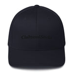 Clubs and Sticks Embroidered Twill Cap - Black