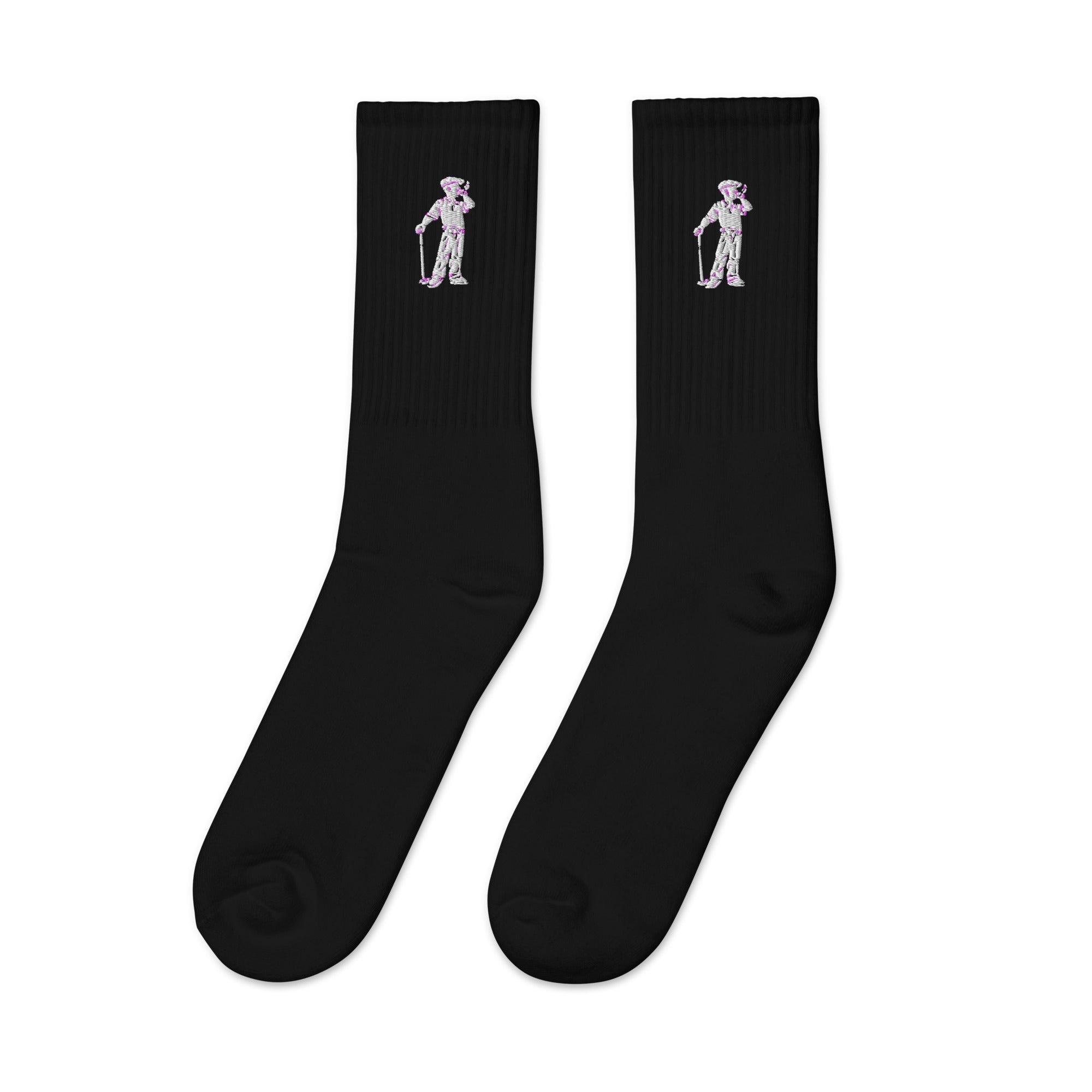 Cigar Golfer Embroidered socks