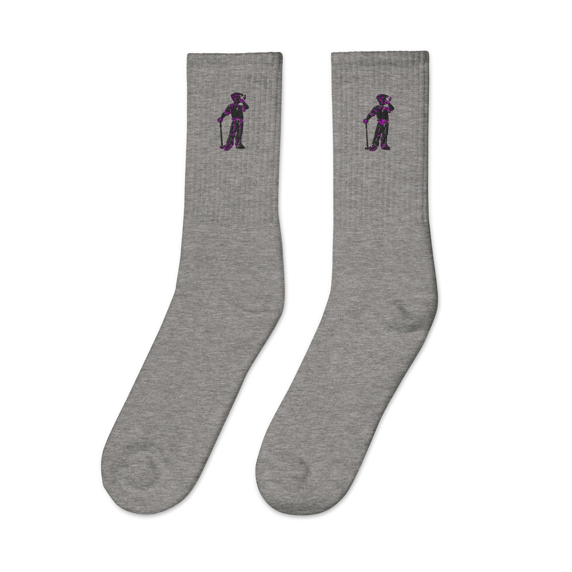 Cigar Golfer Embroidered socks