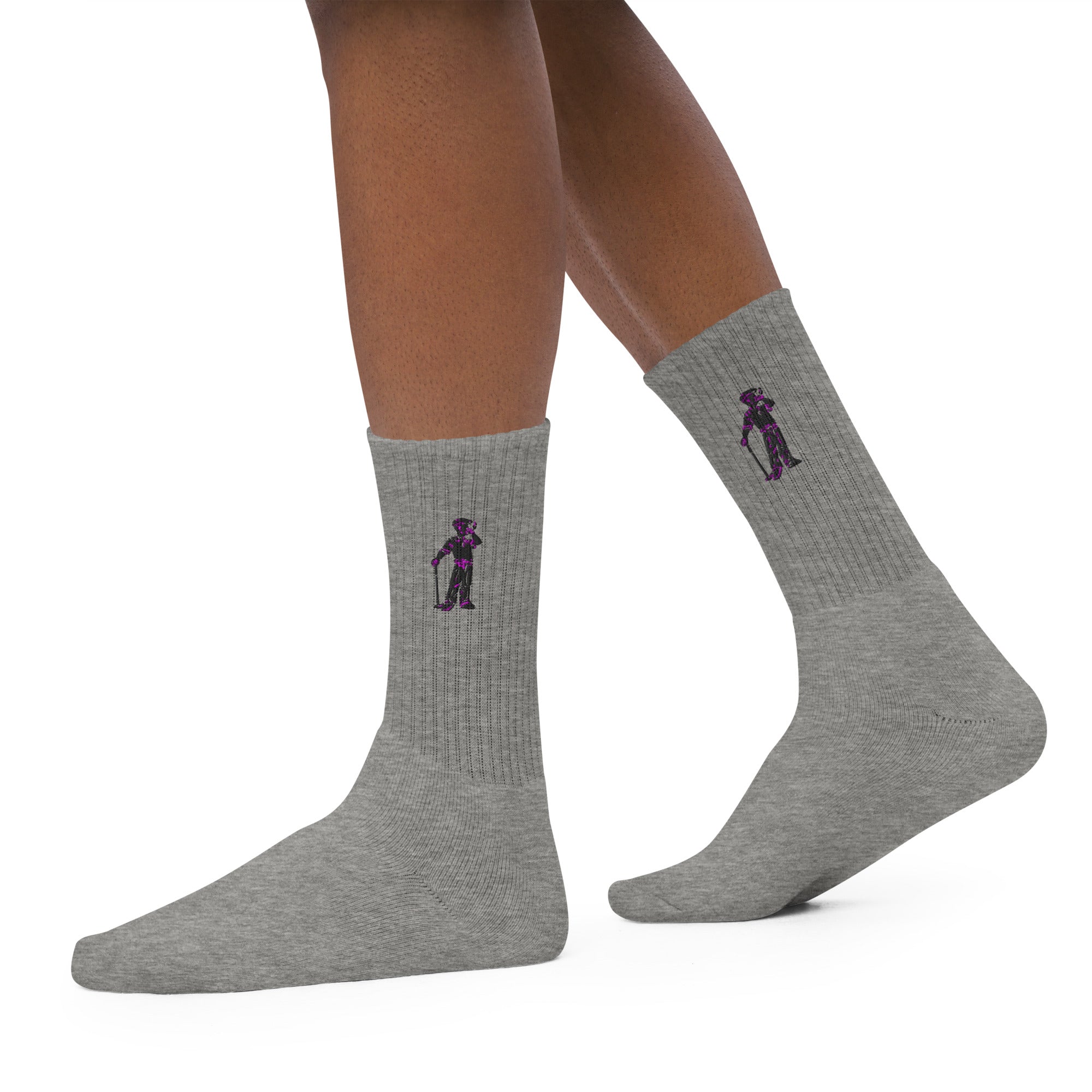 Cigar Golfer Embroidered socks