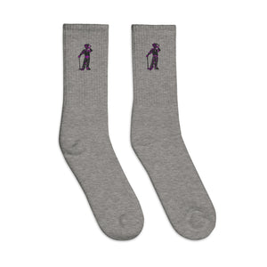 Cigar Golfer Embroidered socks