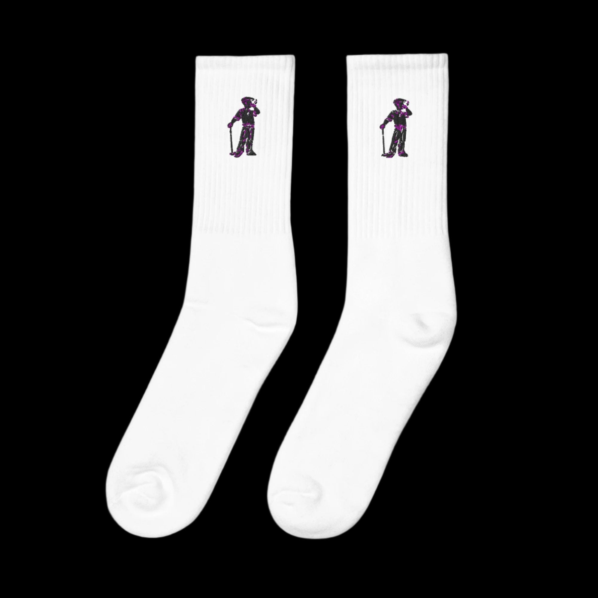 Cigar Golfer Embroidered socks