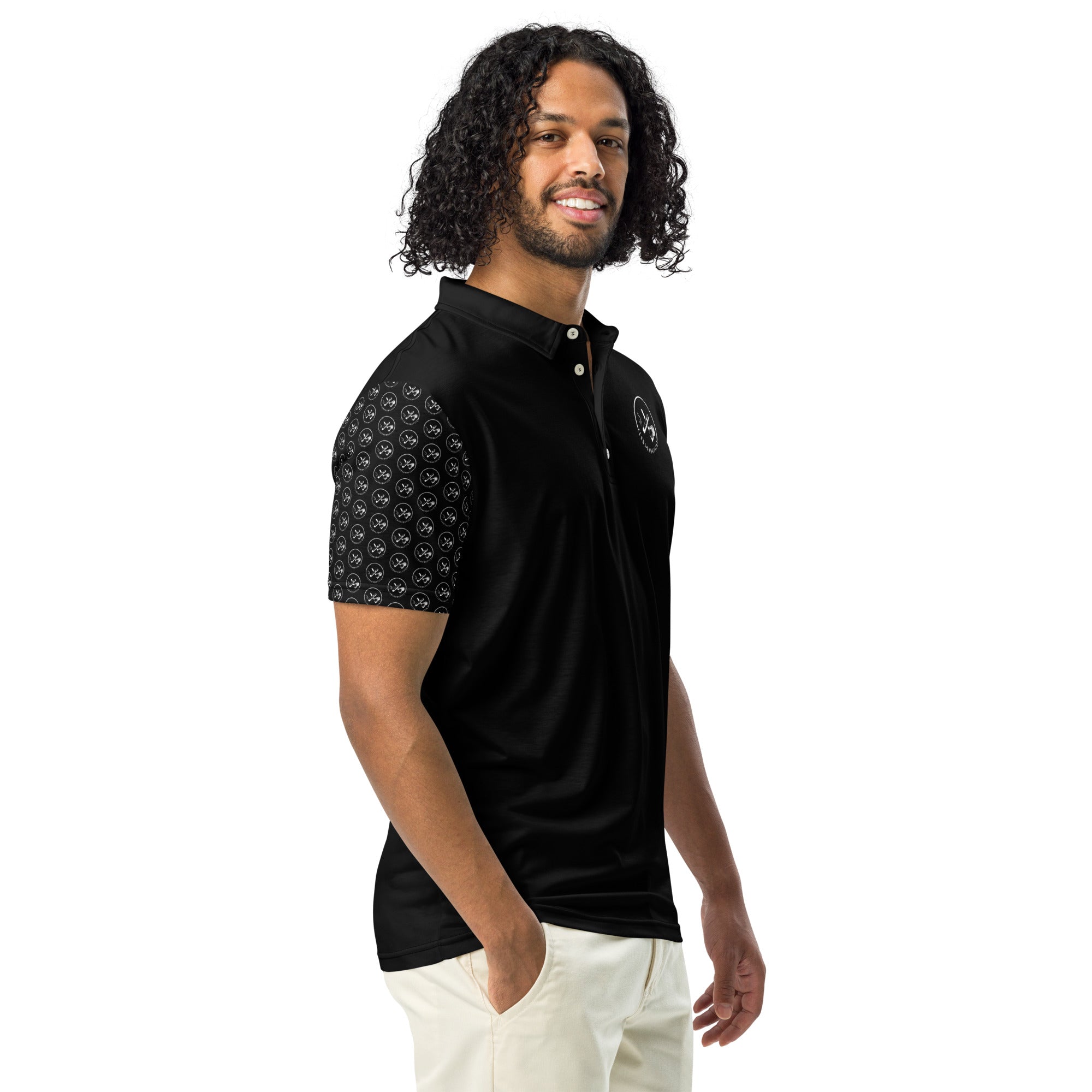 Clubs and Sticks Men’s slim fit polo