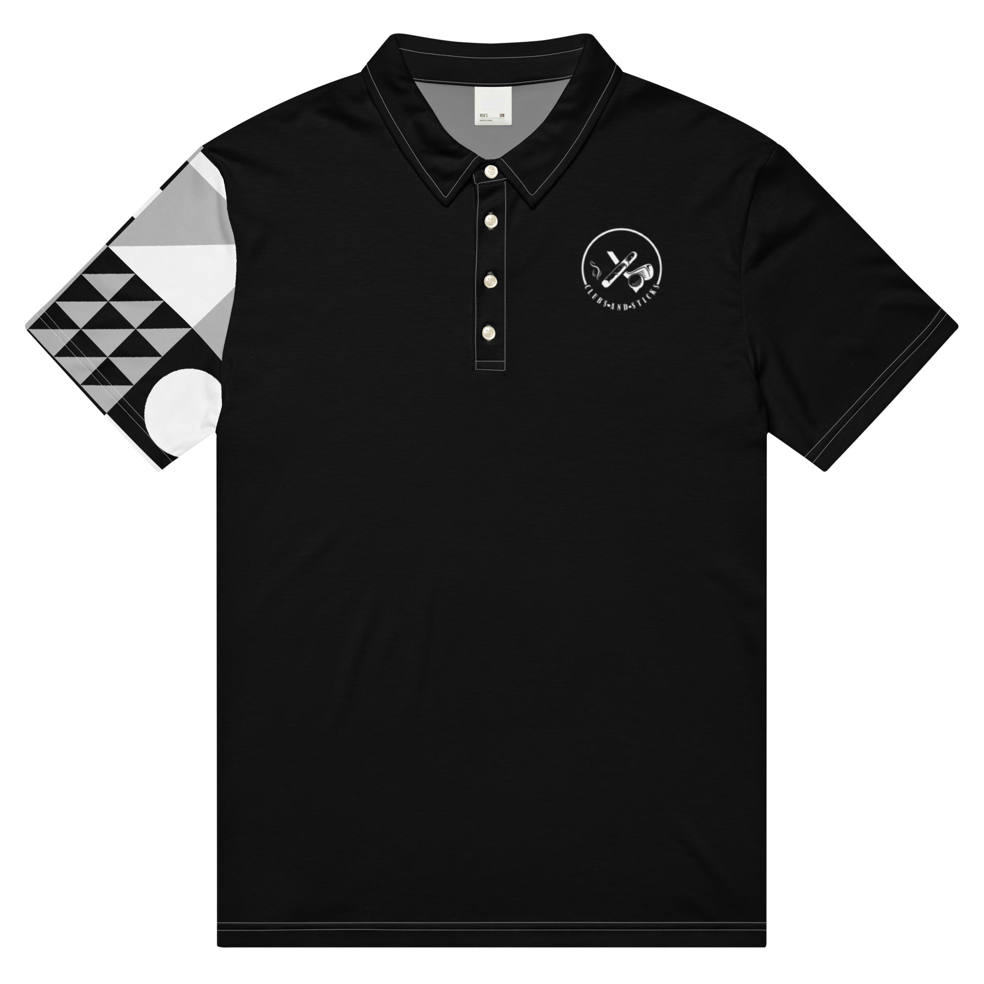 Clubs and Sticks Men’s slim fit polo