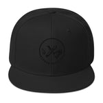 Clubs and Sticks Embroidered Snapback Hat