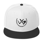 Clubs and Sticks Embroidered Snapback Hat