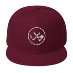 Clubs and Sticks Embroidered Snapback Hat