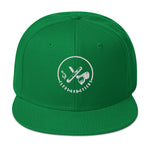 Clubs and Sticks Embroidered Snapback Hat