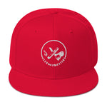 Clubs and Sticks Embroidered Snapback Hat