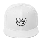 Clubs and Sticks Embroidered Snapback Hat