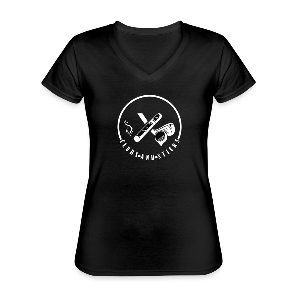 Women's V-Neck T-Shirt - black