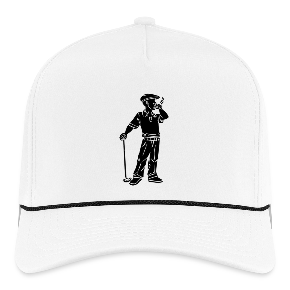 Golfer Rope Cap - white/black
