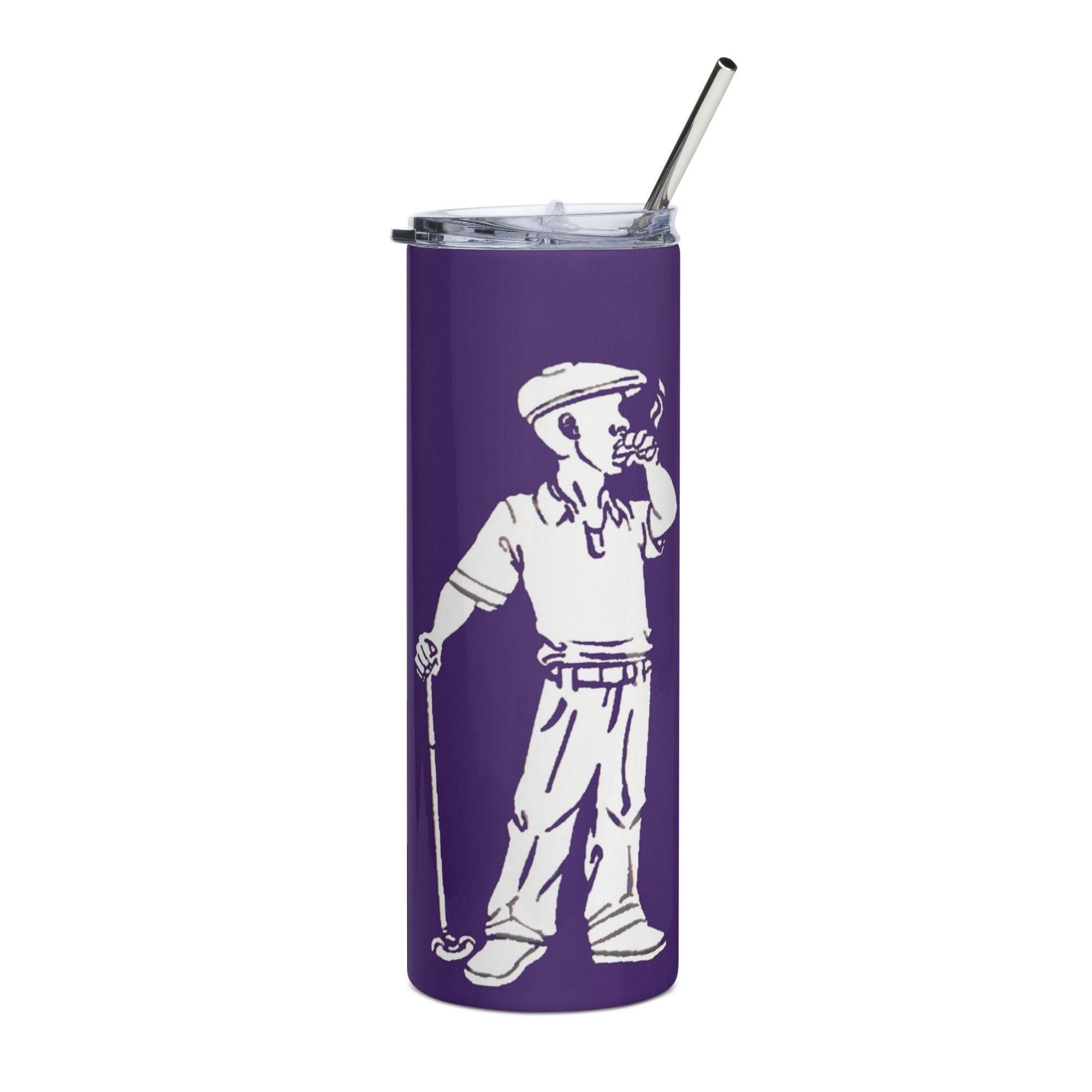 Male Cigar Golfer Stainless steel tumbler