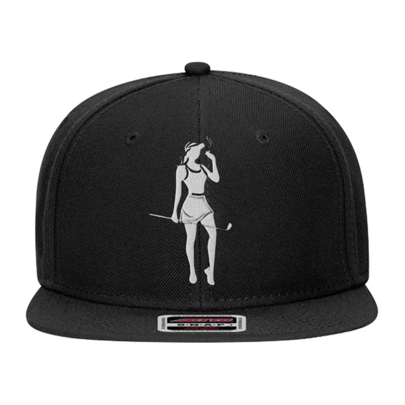 Female Golfer  Embroidered Snapback Hat