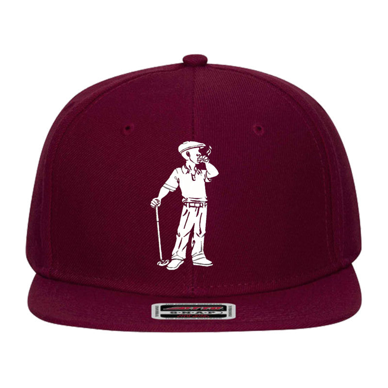 Cigar Golfer  Embroidered Snapback Hat