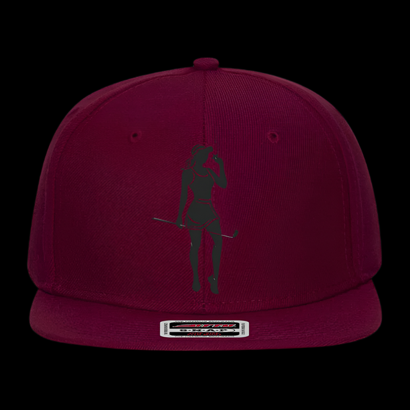 Female Golfer Embroidered  Snapback Hat