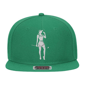 Female Golfer  Embroidered Snapback Hat