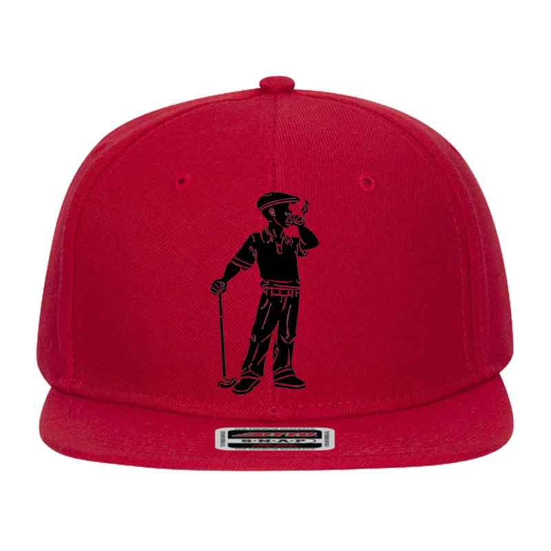 Cigar Golfer  Embroidered Snapback Hat