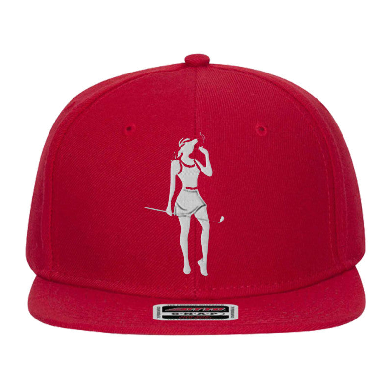 Female Golfer  Embroidered Snapback Hat