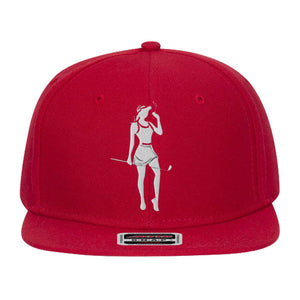 Female Golfer  Embroidered Snapback Hat