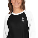 3/4 sleeve raglan Embroidered Female Cigar Golfer shirt