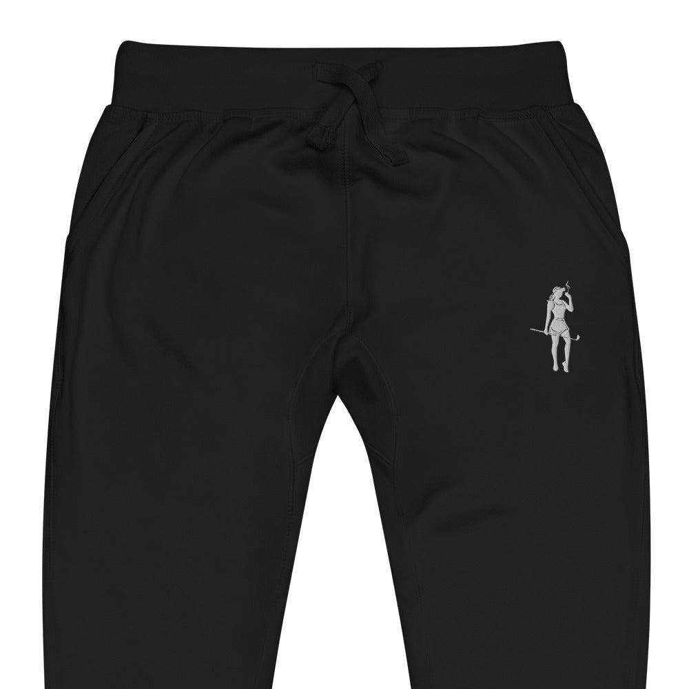 Female Cigar Golfer fleece sweatpants