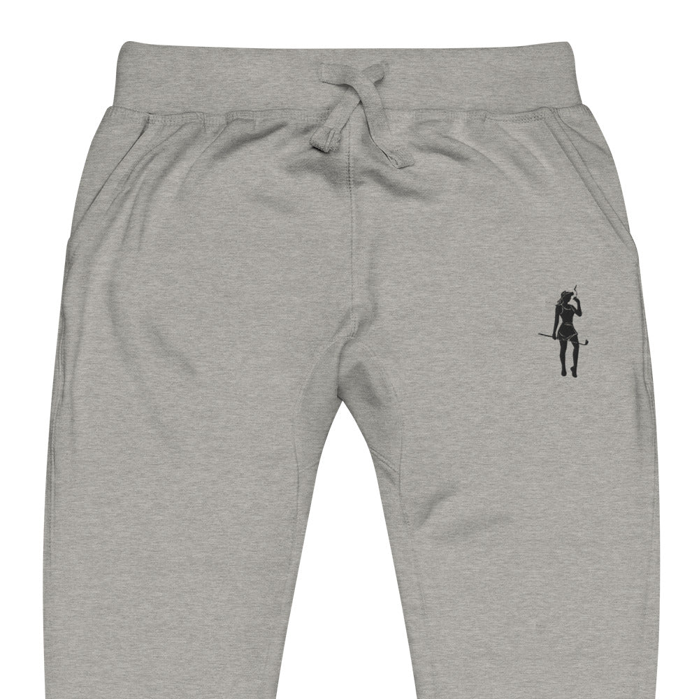 Female Cigar Golfer fleece sweatpants