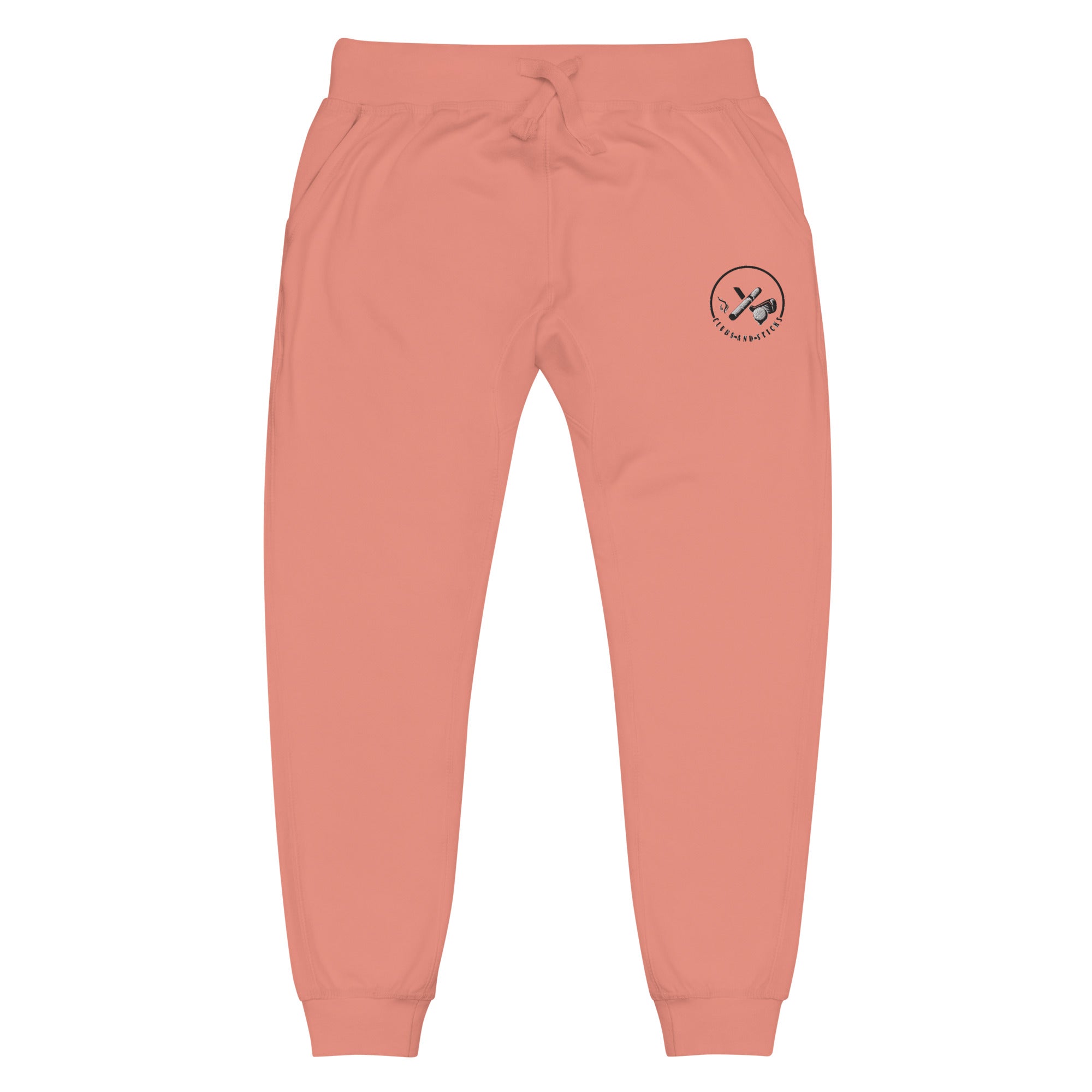 Clubs and Sticks Embroidered fleece sweatpants