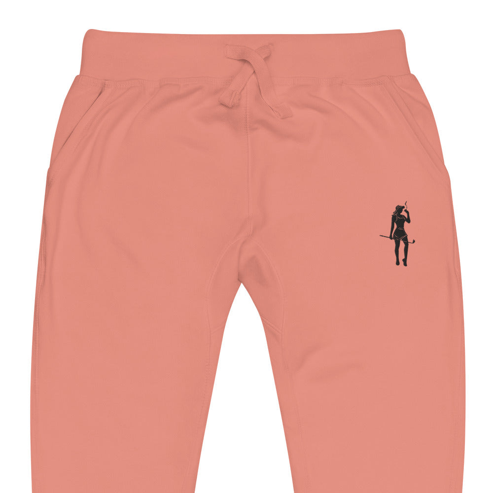 Female Cigar Golfer fleece sweatpants