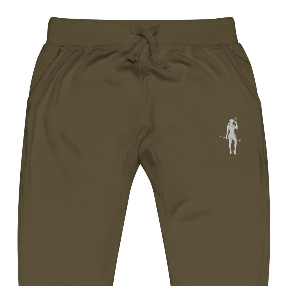 Female Cigar Golfer fleece sweatpants